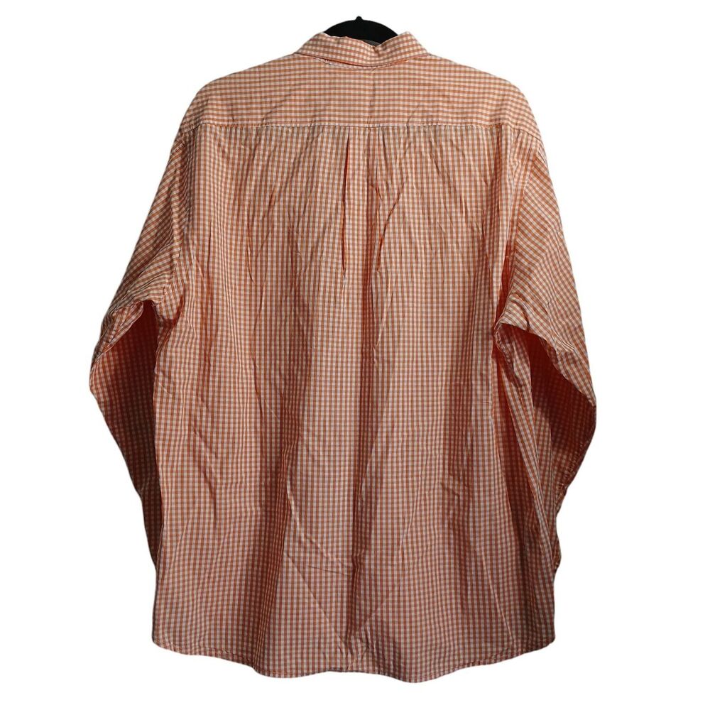 Tommy Bahama Dress Shirt Men L Orange Check Long Sleeve Button Up Pima Cotton - Picture 2 of 15